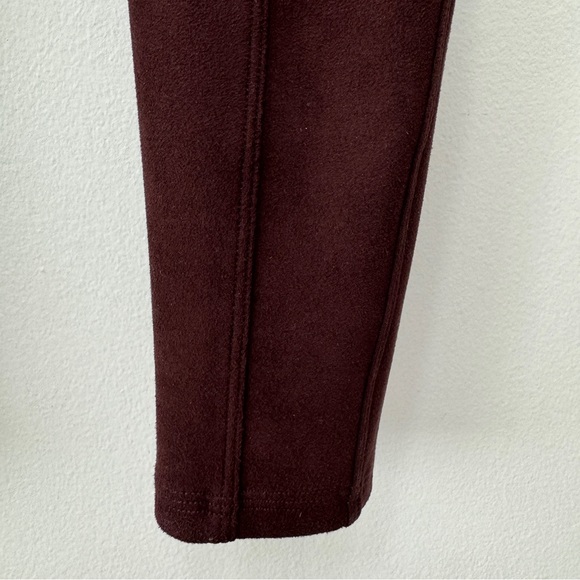 Spanx Faux Suede Leggings Dark Terracotta Size Small - Picture 6 of 8